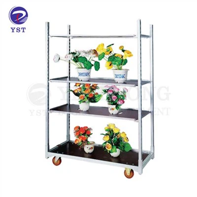 Carrello per fiori Carrello olandese da giardino in filo metallico