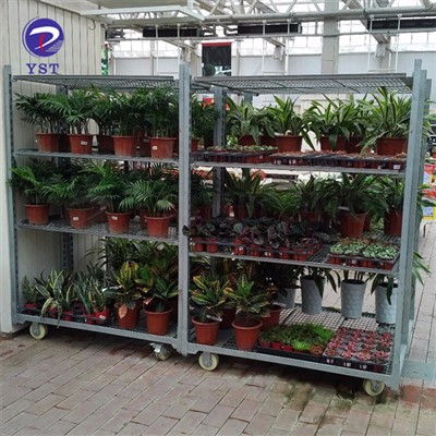 Ripiano per carrello con fiori
