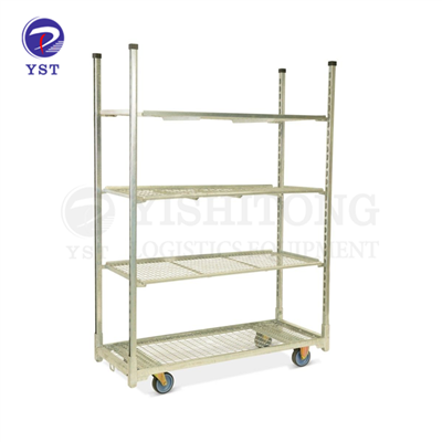 Carrello per fiori con carrello olandese da giardino in filo metallico